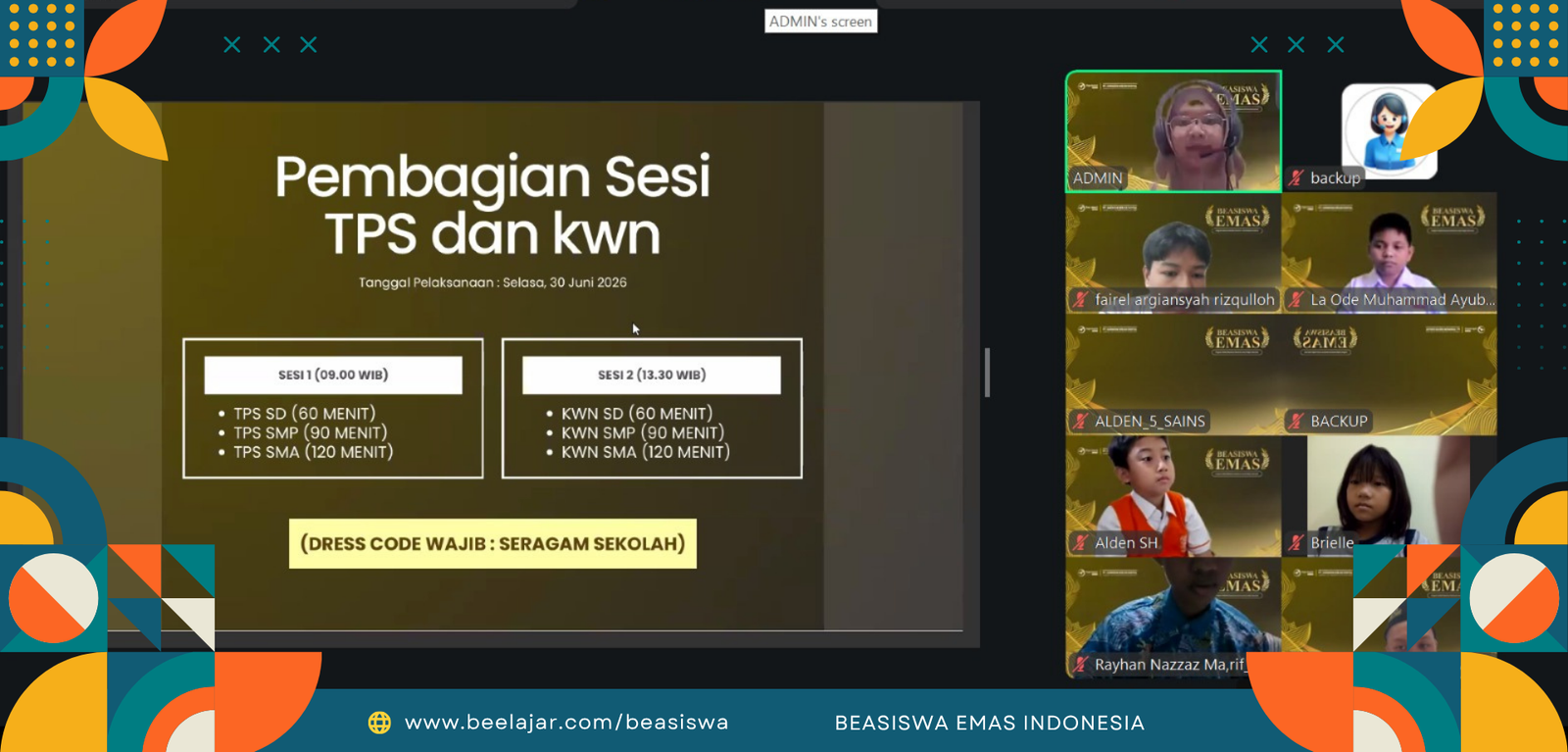 DOKUMENTASI SELEKSI BEASISWA