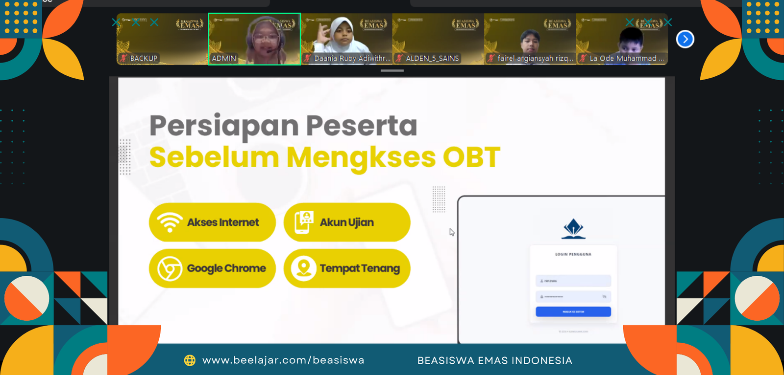 DOKUMENTASI SELEKSI BEASISWA