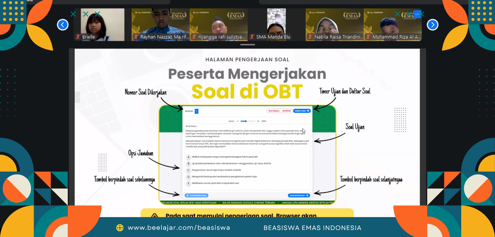 DOKUMENTASI SELEKSI BEASISWA